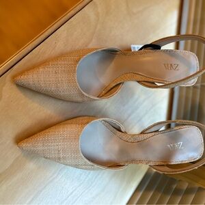 Zara pointed Slingback heels size 6.5